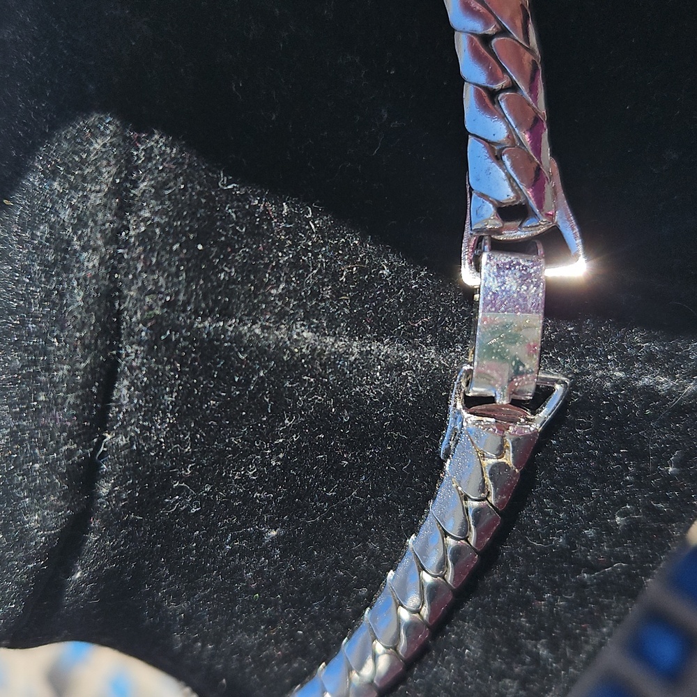 Vintage Silvertone Slide Necklace - Picture 4 of 4